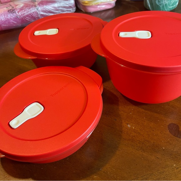 Tupperware Crystalwave Microwave Bowl Set - Picture 3 of 6